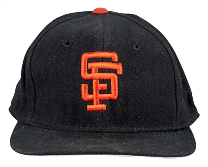 Barry Bonds Game Used and Signed San Francisco Giants Hat (JSA)